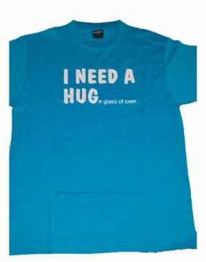 Brillant Blå M - I Need a Huge tshirt