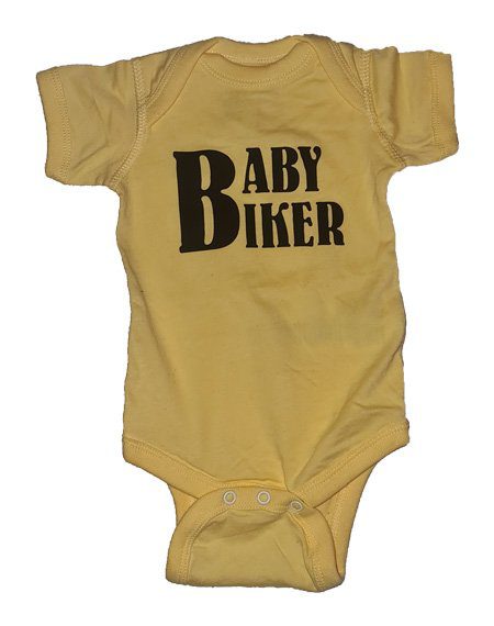 Lyse Gul new born - Baby Biker body