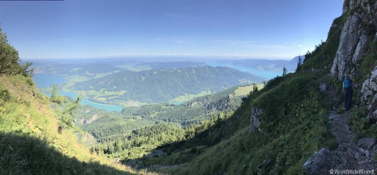 Wolfgangsee- Wanderung Schafberg- Himmelspforte Ausblick