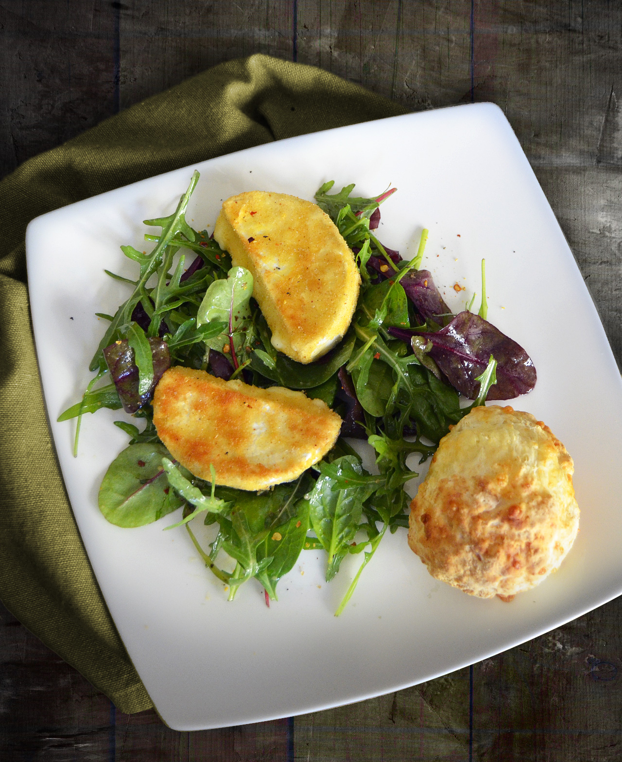 Gebackener Camembert auf Salat | Notizen aus der Provinz