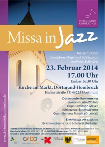 Plakat Missa in Jazz