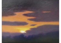 6 - Sonnenuntergang mit Wolken - 45x35 - © 2007 by H. W. Thurmann