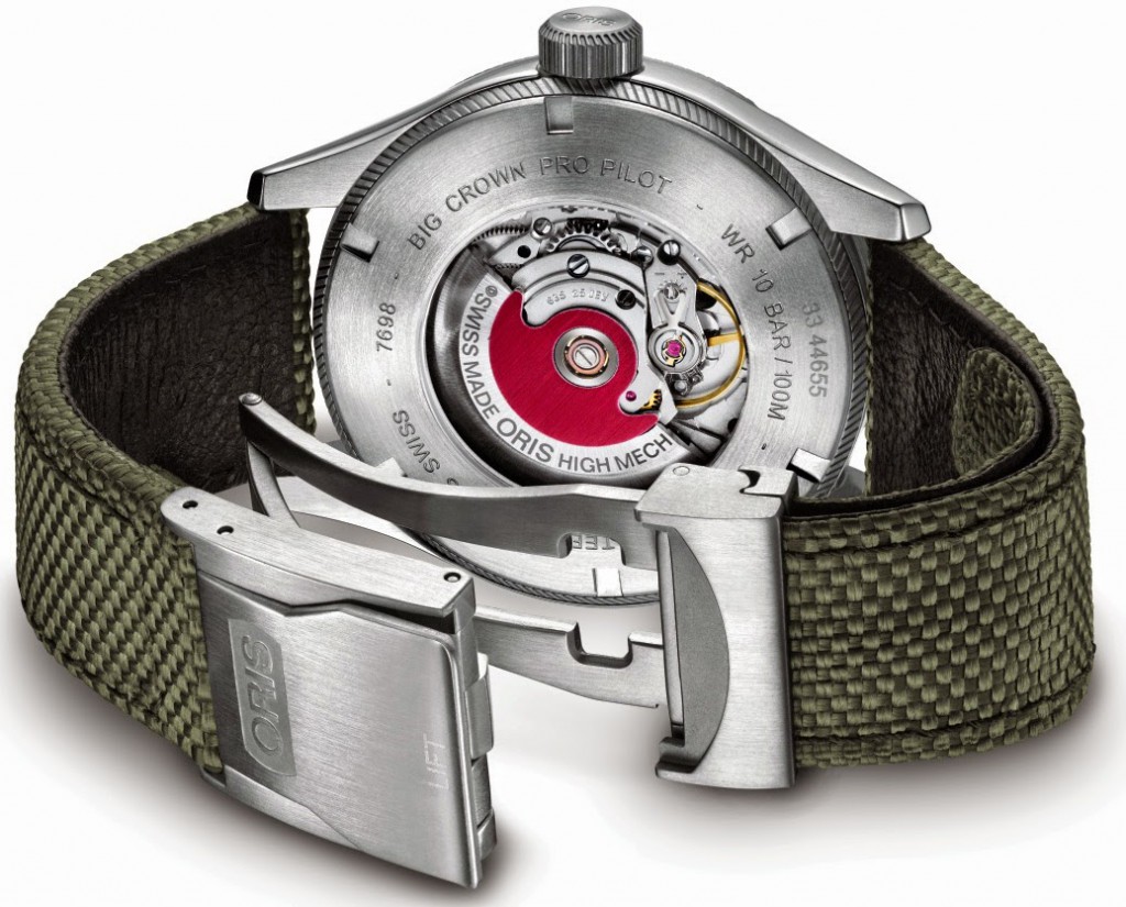 Oris Big Crown ProPilot GMT  case back