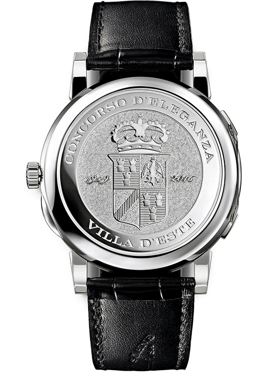 A. Lange & S_hne LANGE 1 TIME ZONE 'Como Edition' case back