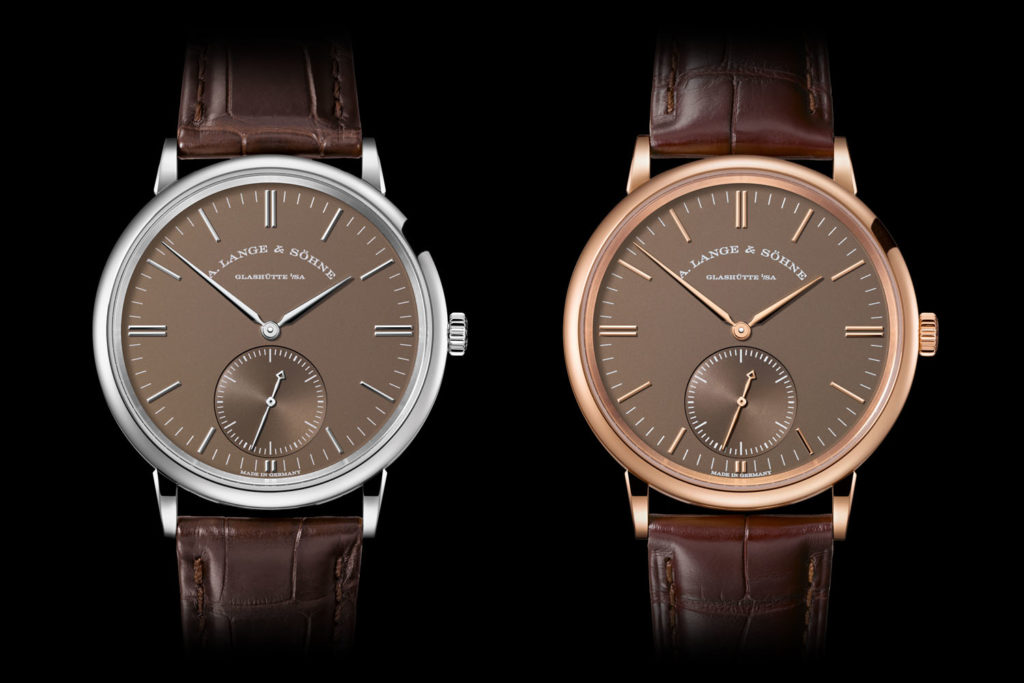 A. Lange S hne Saxonia Automatic Watch With Terra Brown