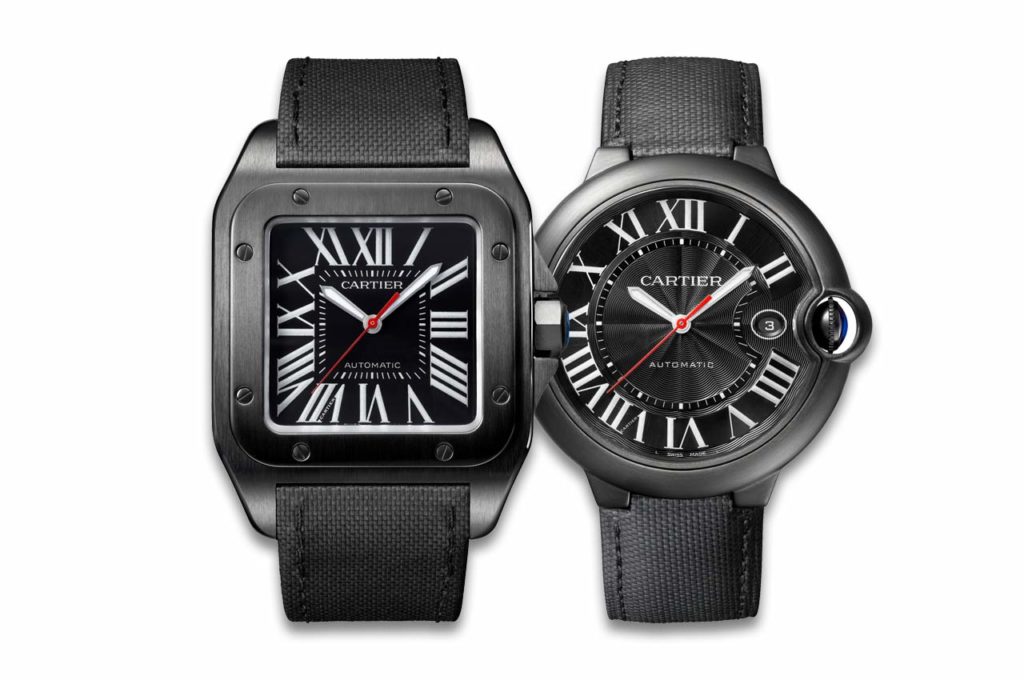 Cartier-Santos100-Carbon-and-Ballon-Bleu-Carbon