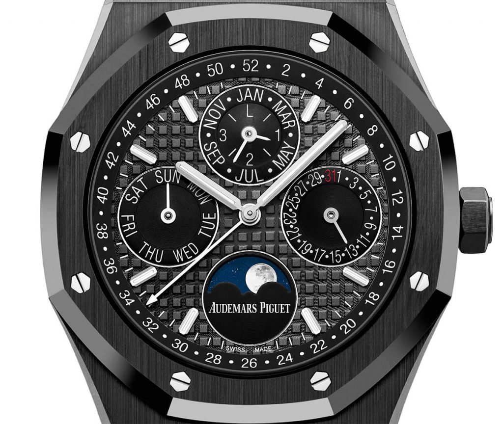 SIHH 2017 Audemars Piguet Royal Oak Perpetual Calendar Black Ceramic Watch WristReview Featuring Watch Reviews Critiques Reports News