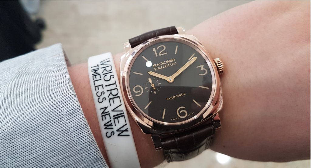 Panerai 1940 3 Days Oro Rosso PAM00573 Hands on The Surprising Dress Watch WristReview Featuring Watch Reviews Critiques Reports News