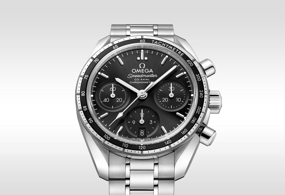 Omega Speedmaster 38 Co Axial Chronograph Black Watch