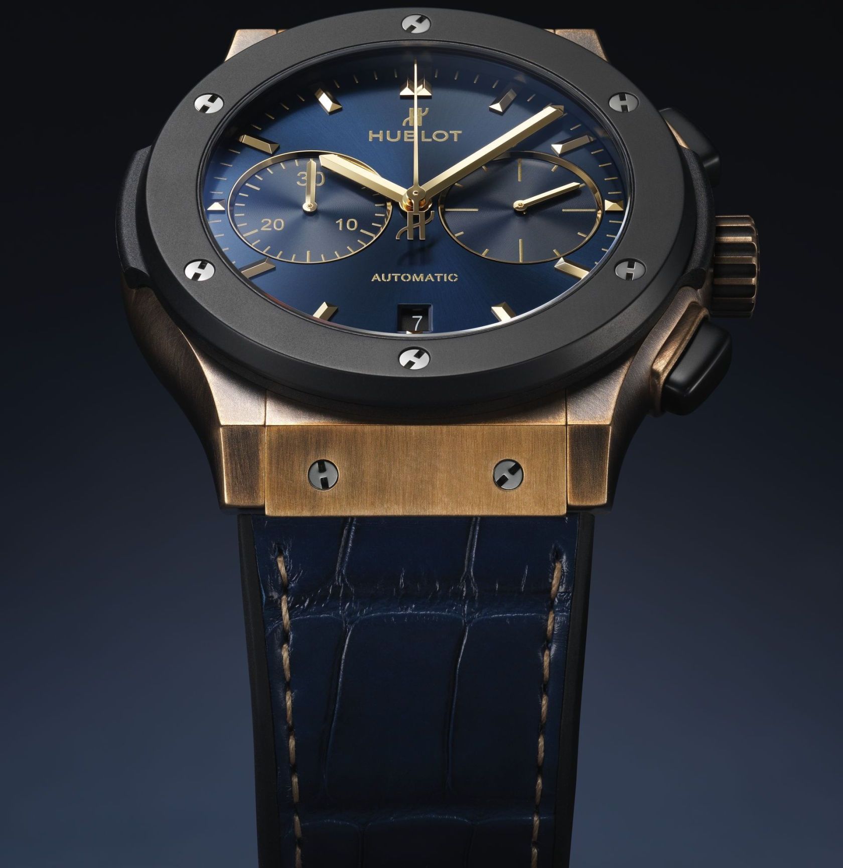 Hublot Classic Fusion 45mm Chronograph Bronze Bucherer Blue Edition Watch WristReview Featuring Watch Reviews Critiques Reports News