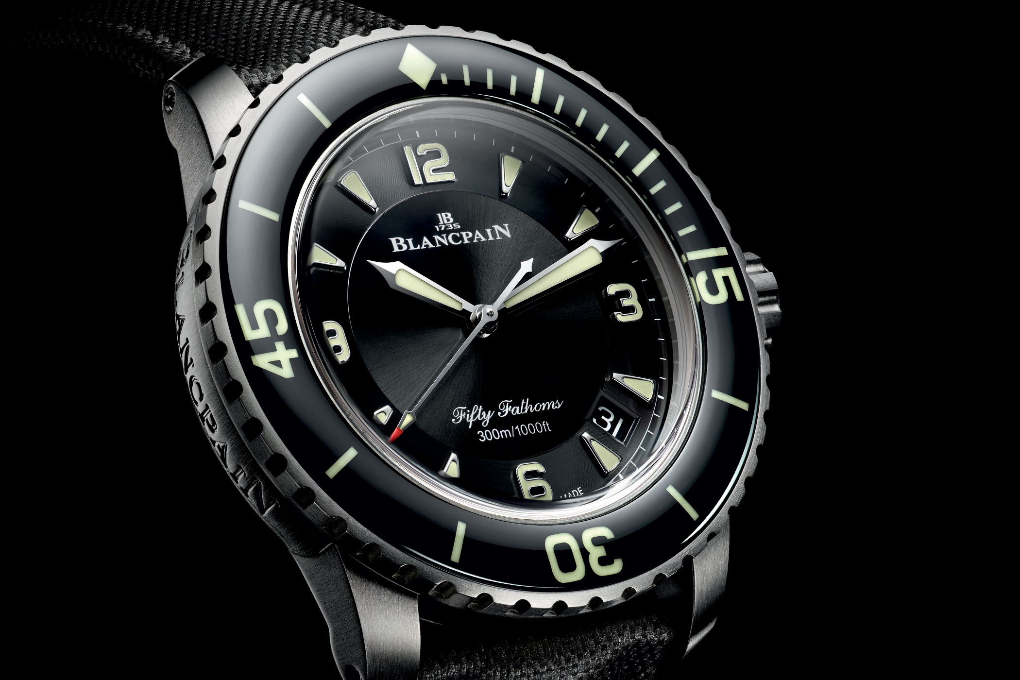 Introducing The Blancpain Fifty Fathoms Automatique 5015 Titanium Black Dial Watch WristReview Featuring Watch Reviews Critiques Reports News