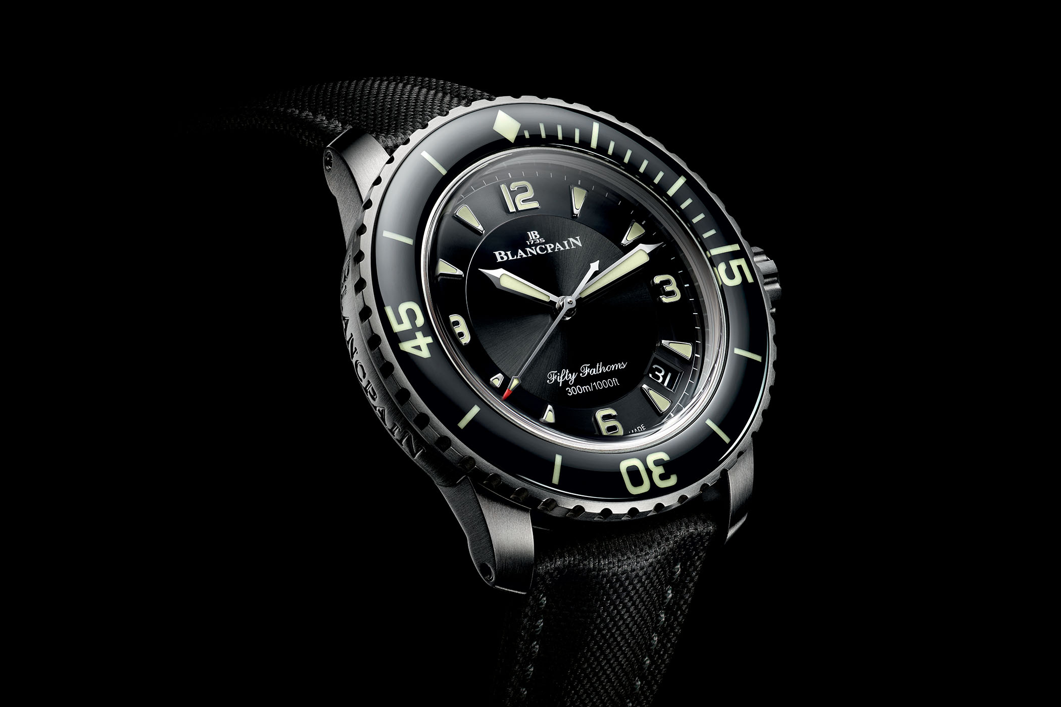 New blancpain fifty fathoms best sale