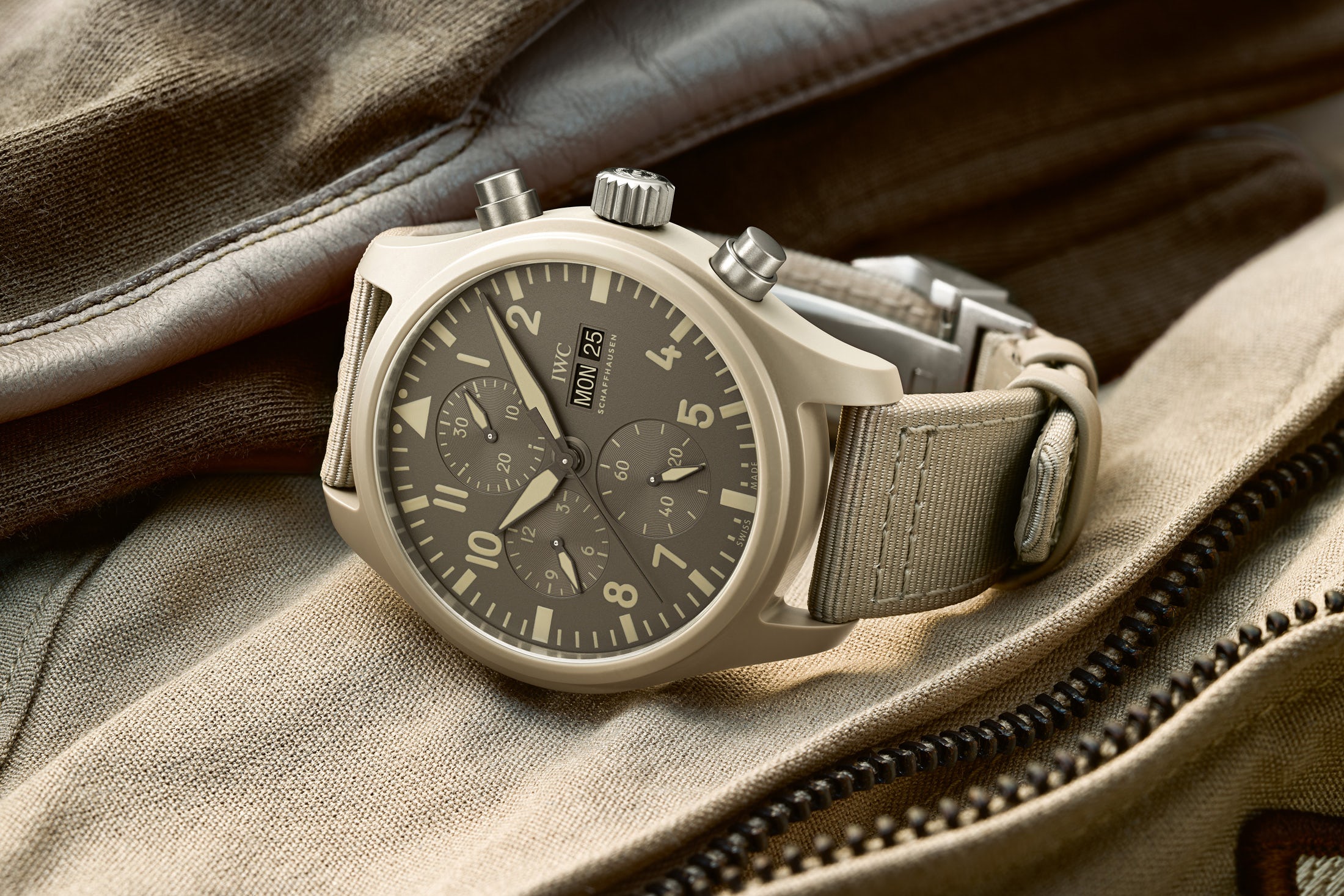 SIHH 2019 IWC Pilot s Watch Chronograph Top Gun Edition Mojave Desert IW389103 Watch WristReview Featuring Watch Reviews Critiques Reports News