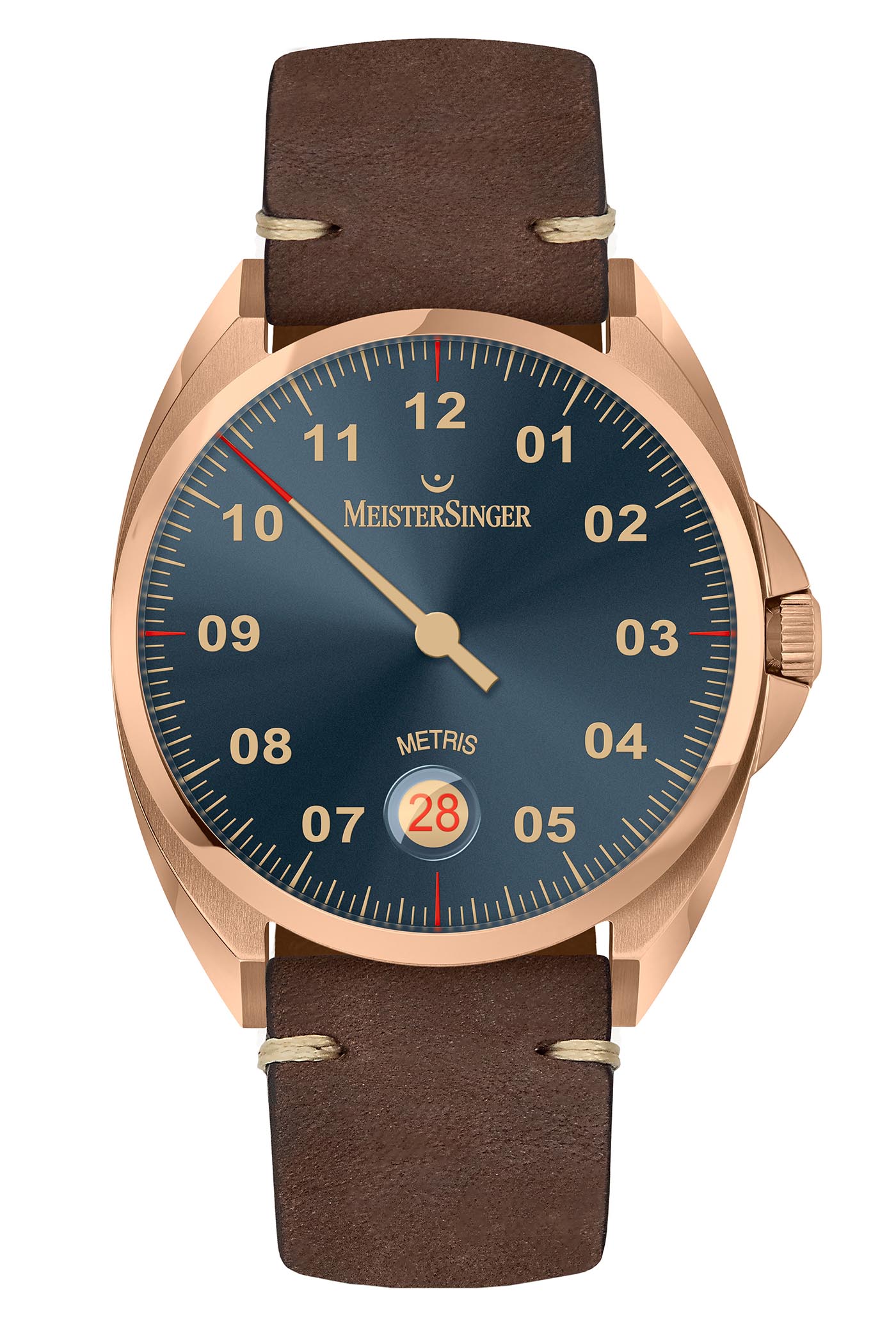 MeisterSinger Perigraph 38 mm Watch in Blue Dial