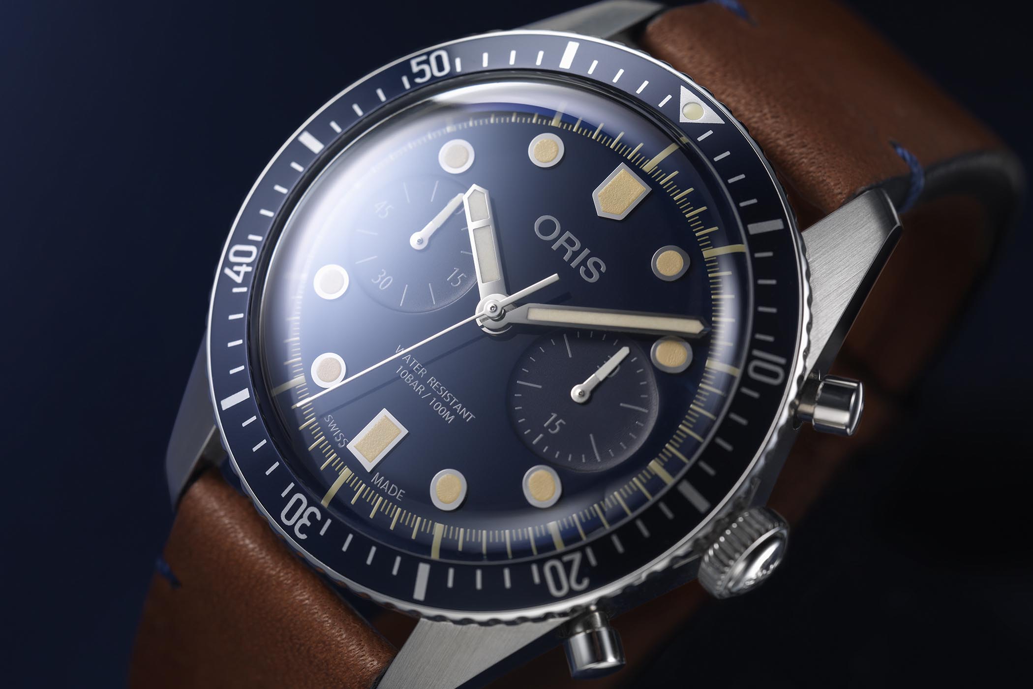 Introducing The Oris Divers Sixty Five Chronograph Bucherer Blue Edition Watch WristReview Featuring Watch Reviews Critiques Reports News