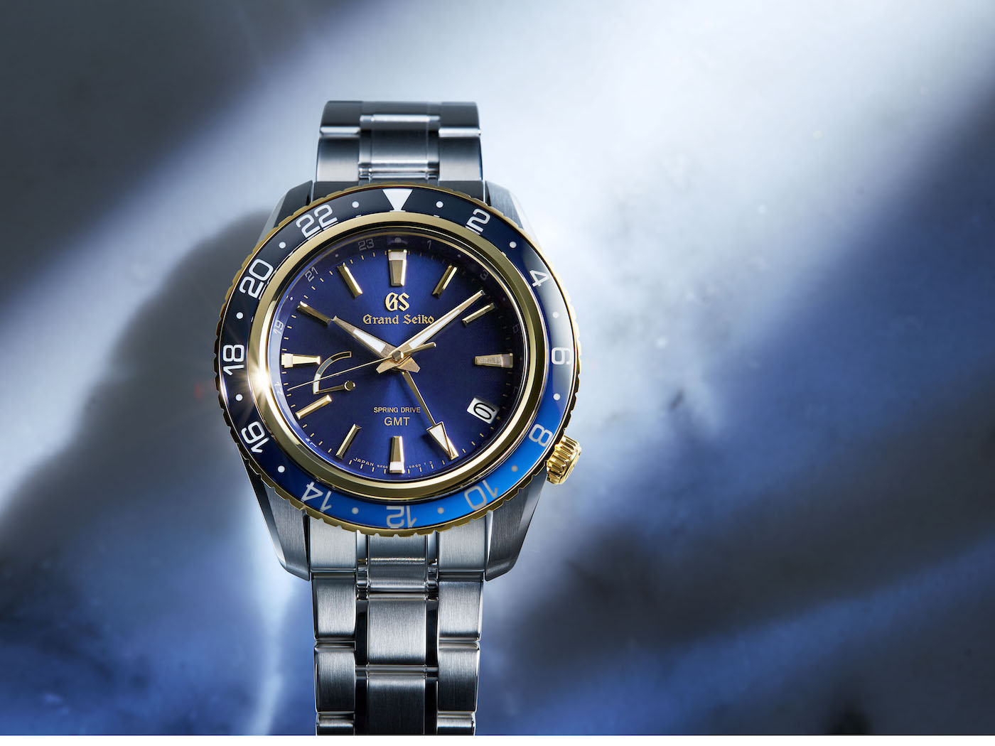 Introducing The Grand Seiko Spring Drive GMT SBGE248 Two Tone Watch With Blue Dial WristReview Featuring Watch Reviews Critiques Reports News