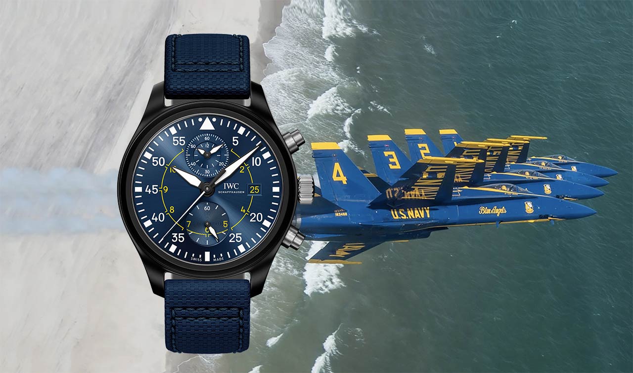 Introducing The IWC Pilot s Watch Chronograph Edition Blue Angels WristReview Featuring Watch Reviews Critiques Reports News