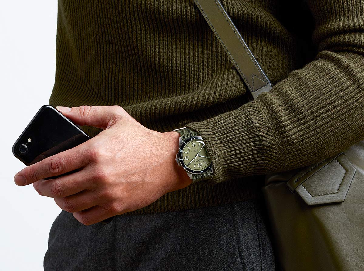 Bell Ross BR V2 92 Military Green Watch WristReview