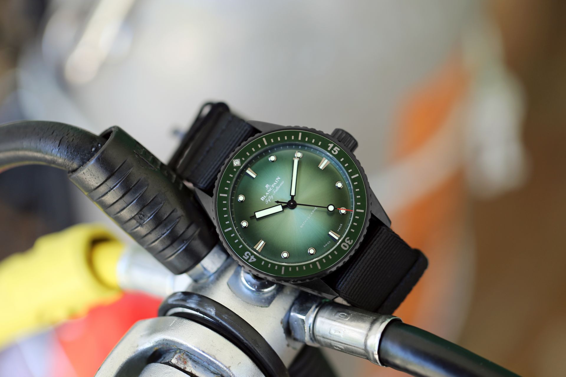 Blancpain Fifty Fathoms Bathyscaphe Mokarran Limited Edition Watch