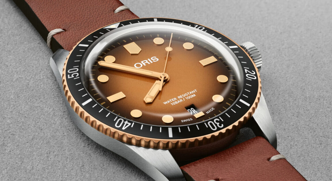 Oris Divers Sixty-Five Watch Now With Brown Gradient Dial – WristReview.com  – Featuring Watch Reviews, Critiques, Reports & News