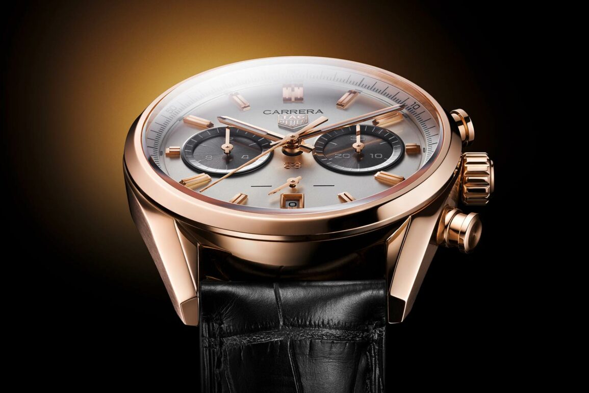 Tag heuer best sale chronograph gold