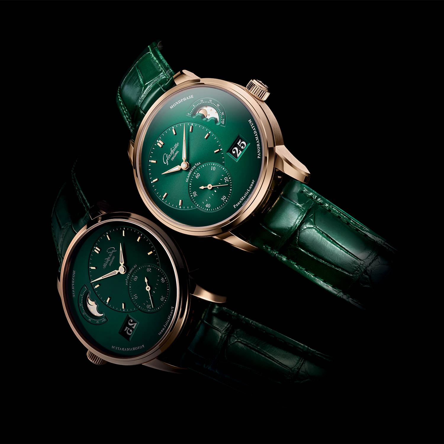 Green dial hot sale dress watch