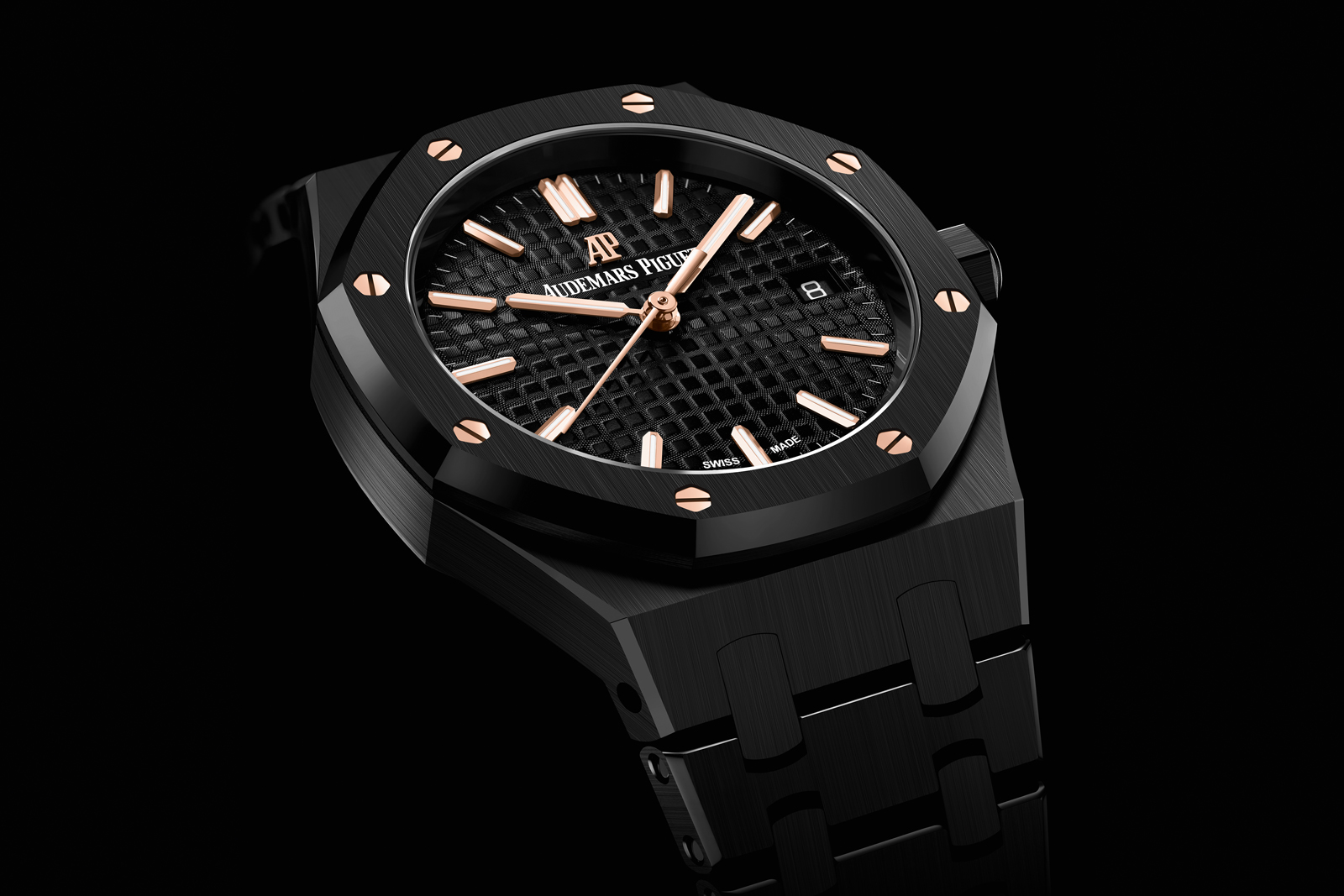 Audemars Piguet Royal Oak Self winding 34 mm Watch Now In Black