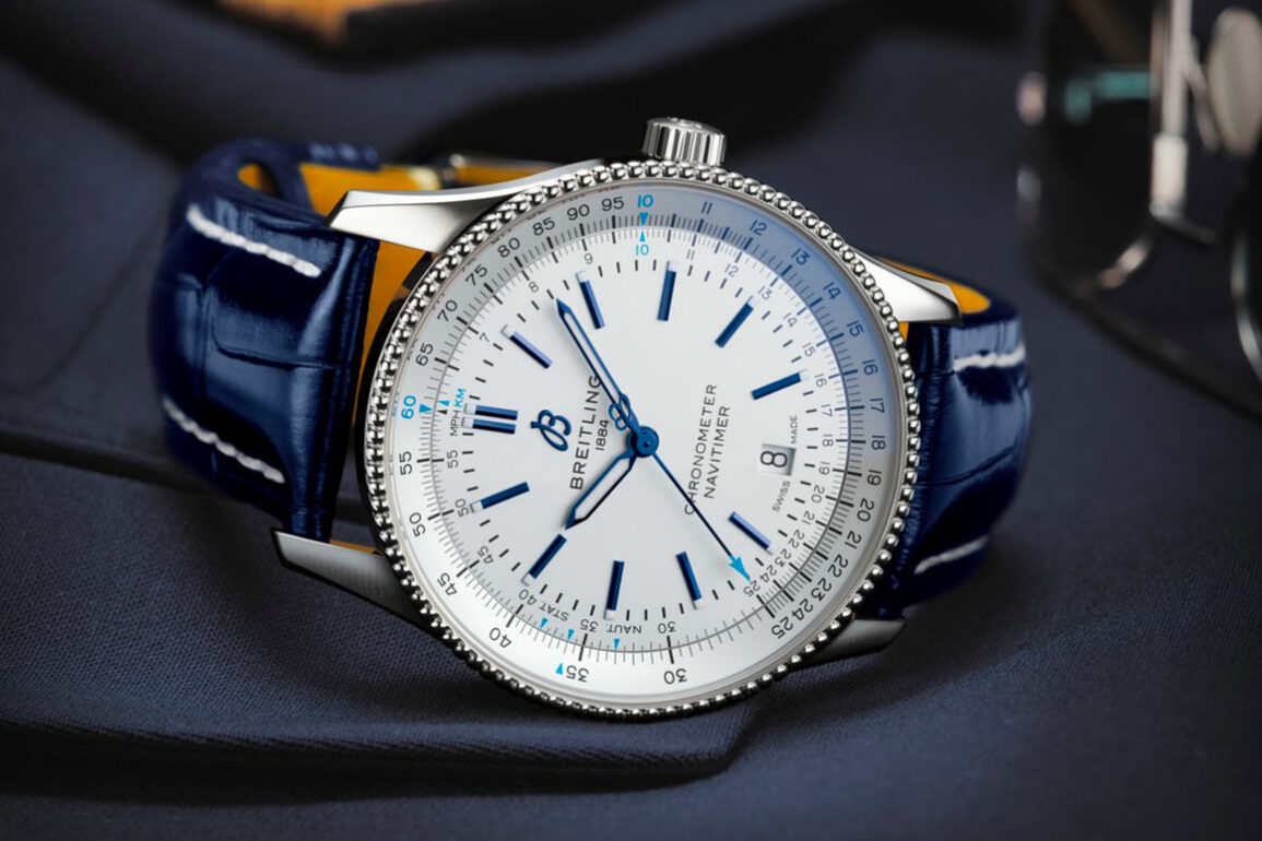 Breitling cheap navitimer silver