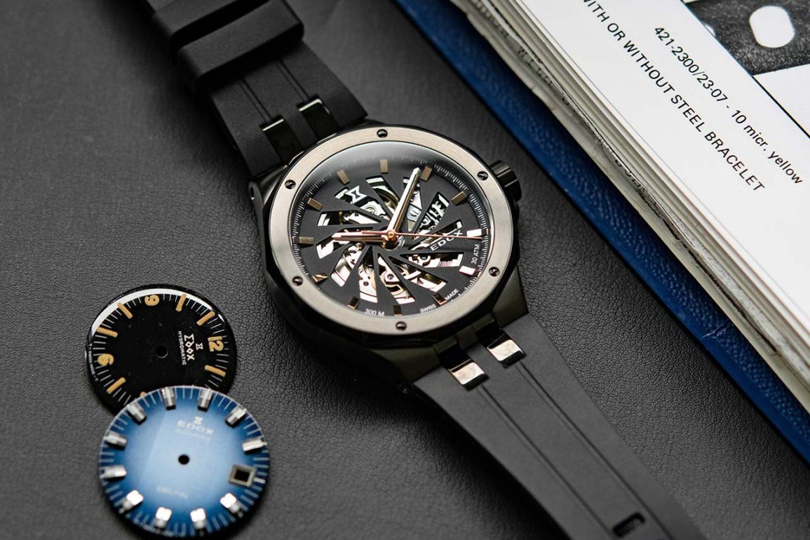 Edox sales skeleton watch