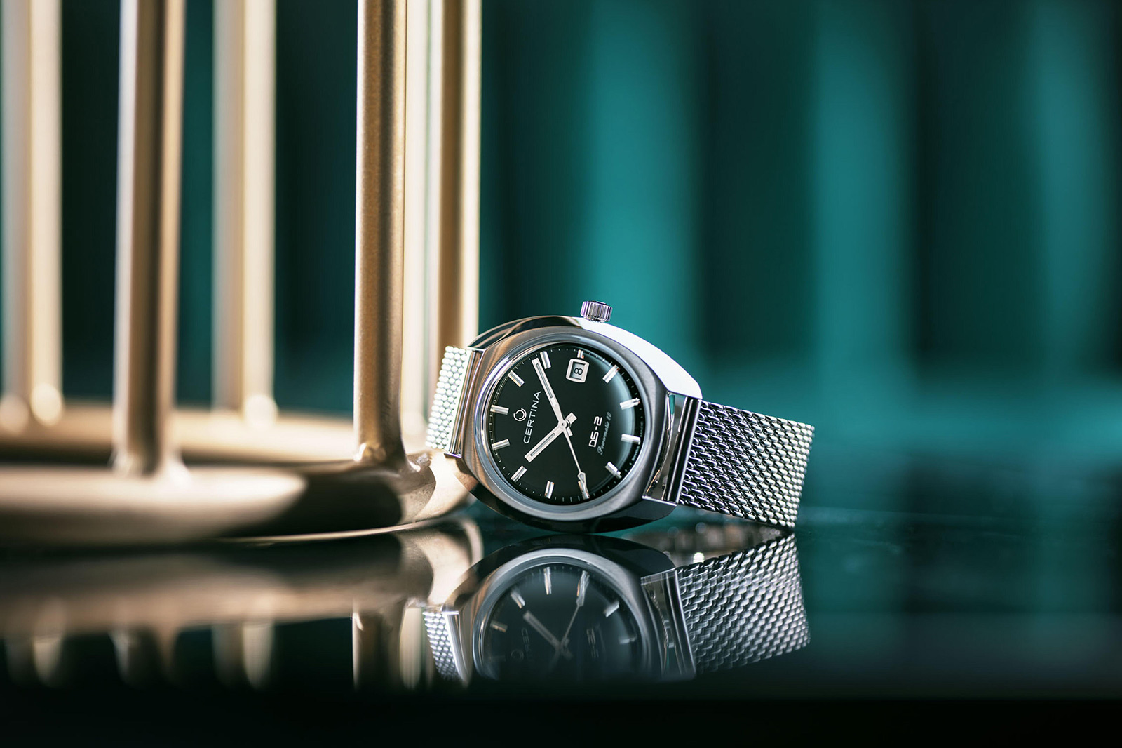 CERTINA サーチナ 4240-027 SILVER 銀無垢 925 総重量:約71g メンズ 手 