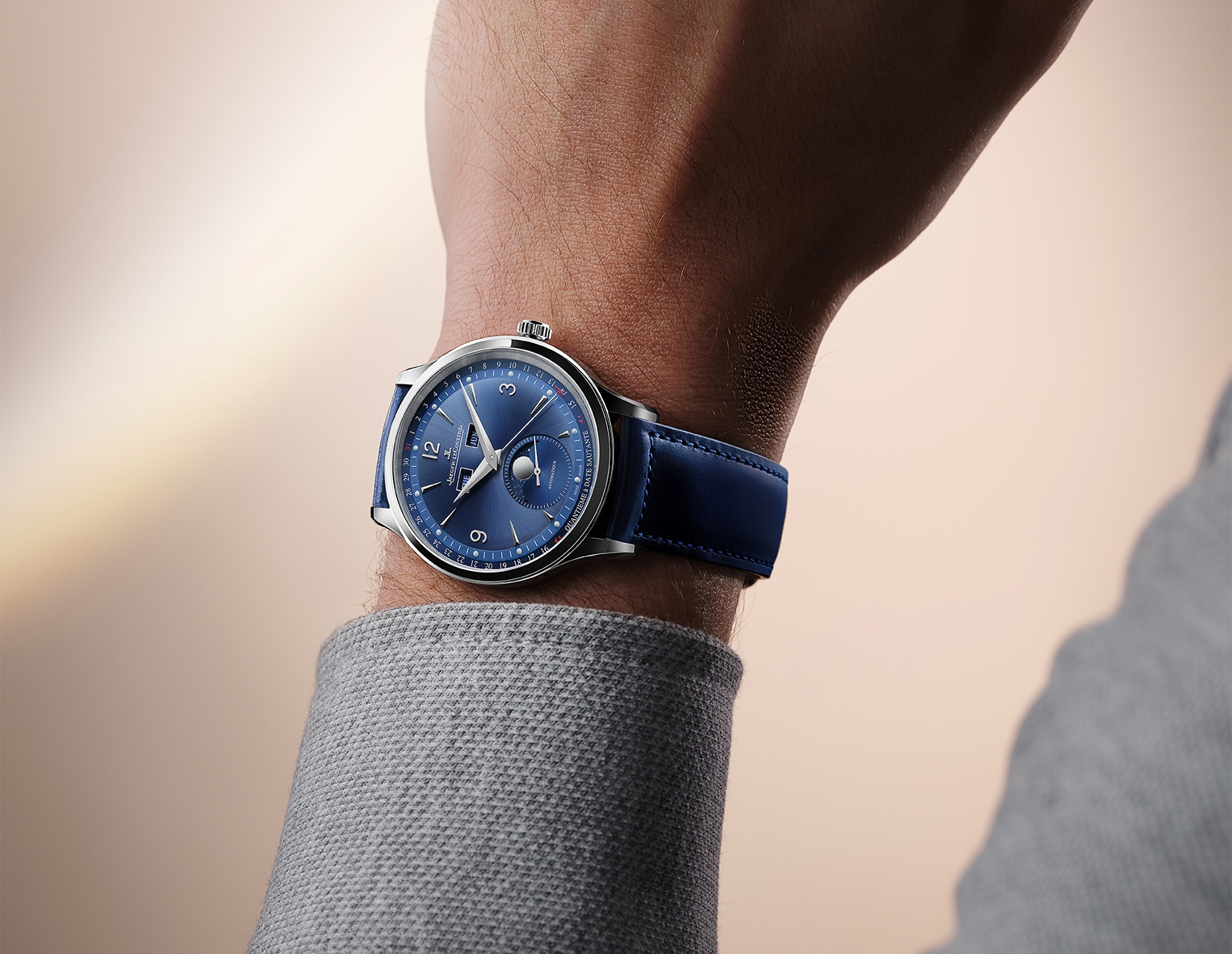 Jaeger LeCoultre Introduces The Master Control Date And Calendar Watches In Blue WristReview Featuring Watch Reviews Critiques Reports News