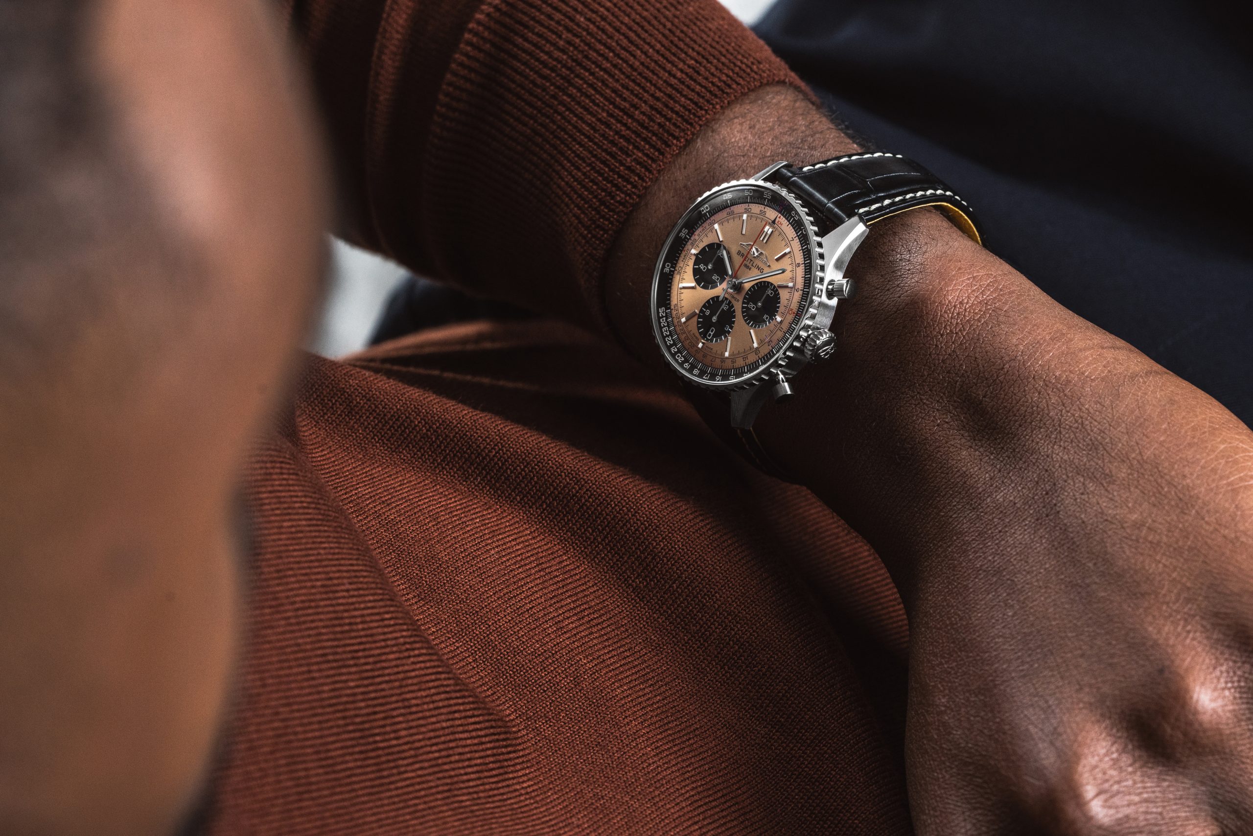 Breitling navitimer on discount wrist