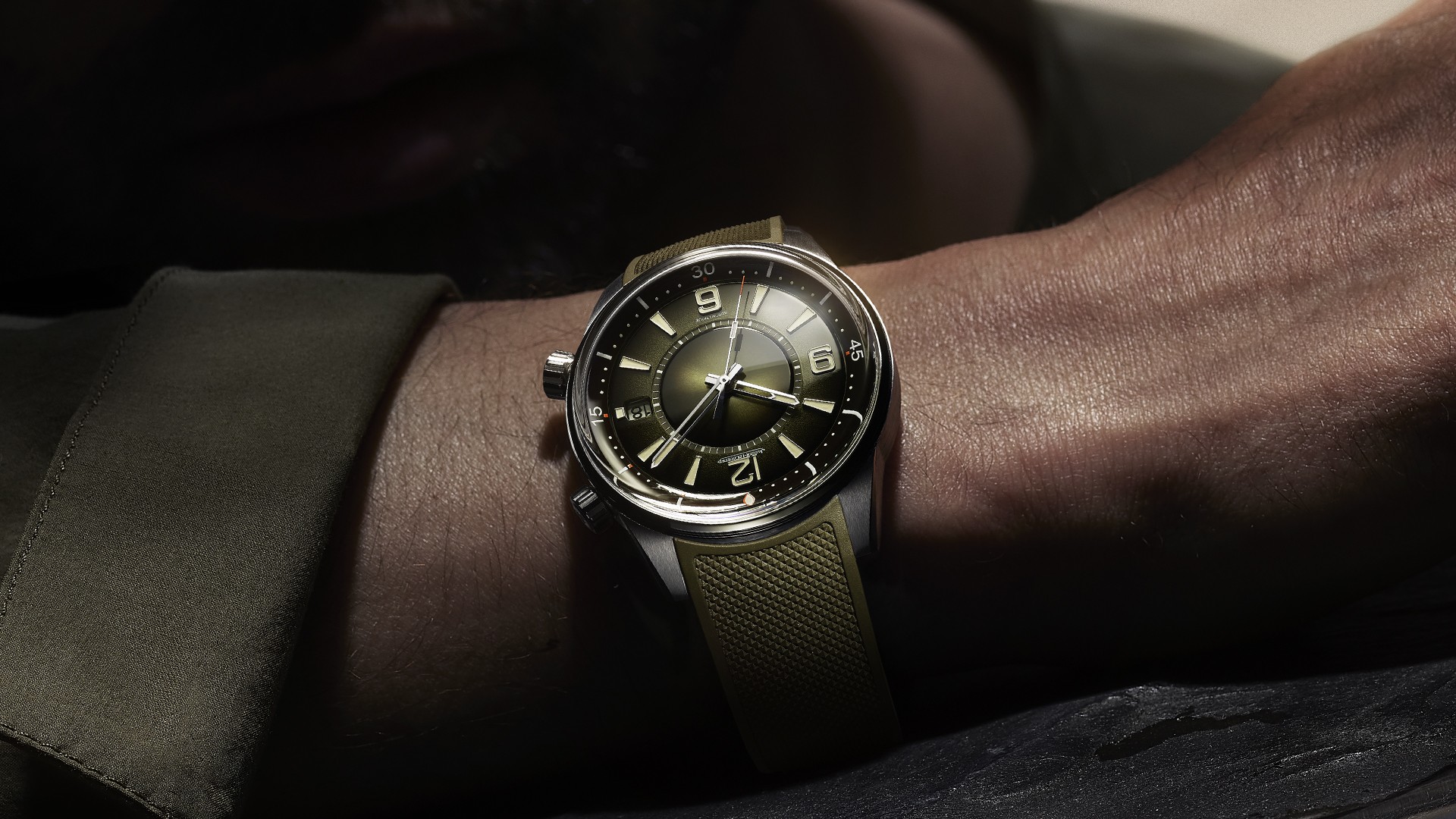 Introducing The Jaeger LeCoultre Polaris Date Watch In Green