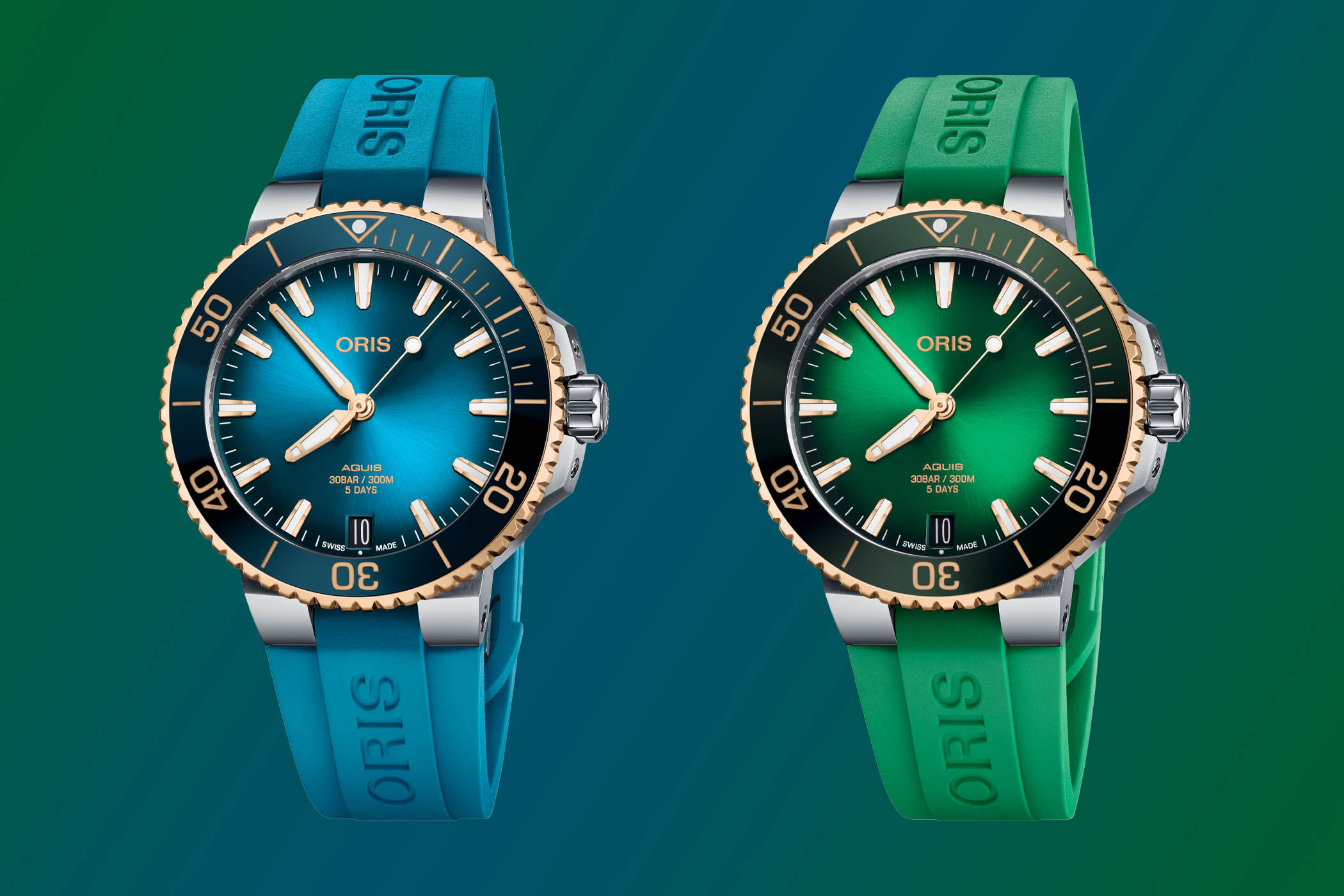 Oris Aquis Date 41.5 MM size comparison with 39.5 and 43.5