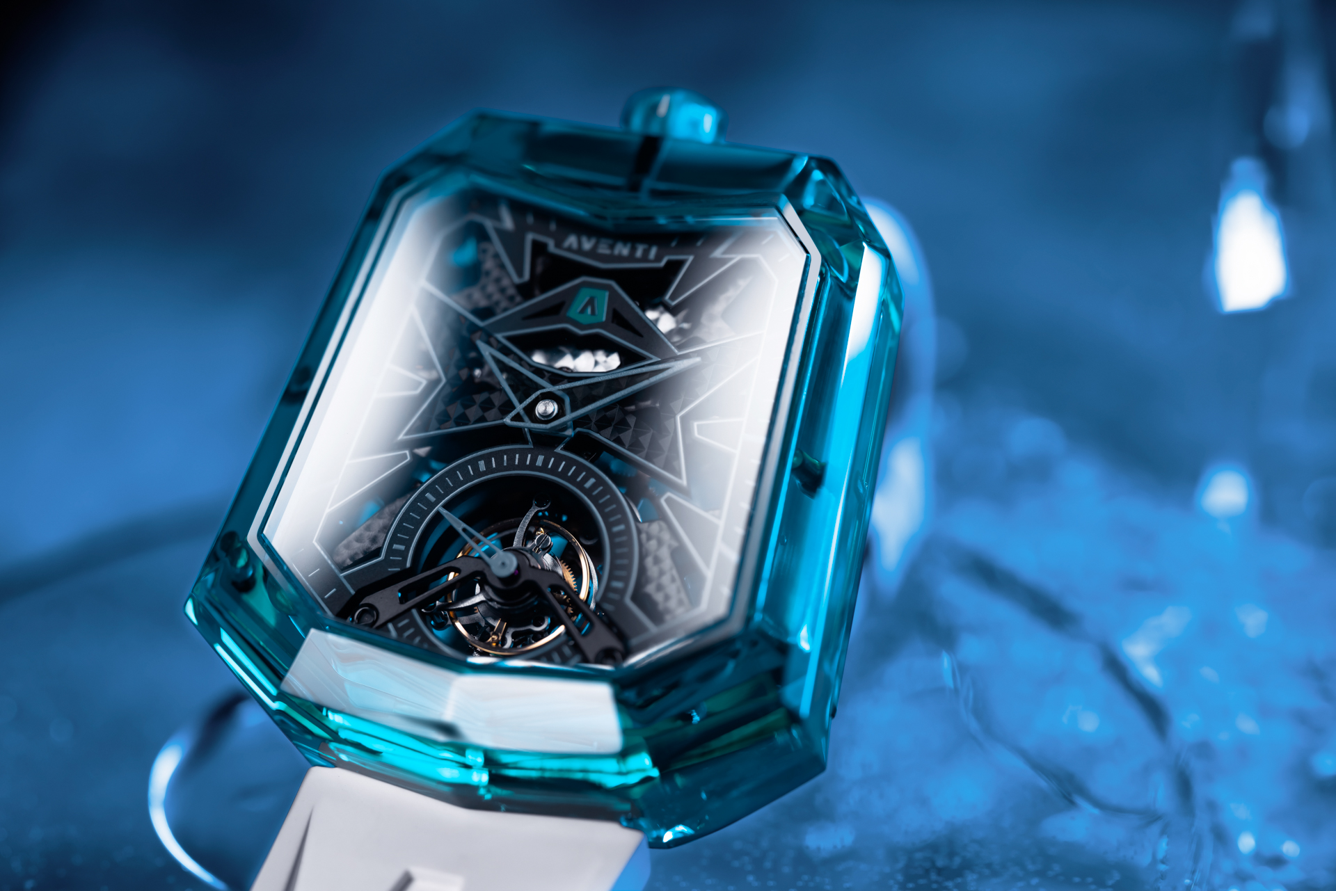 Introducing The Aventi Wraith A15 01 Saphite Ice Blue Watch