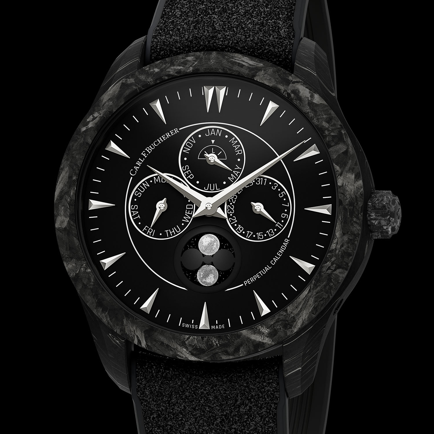 Men's watch - Black/Black PVD Steel - Model LM01 Type D