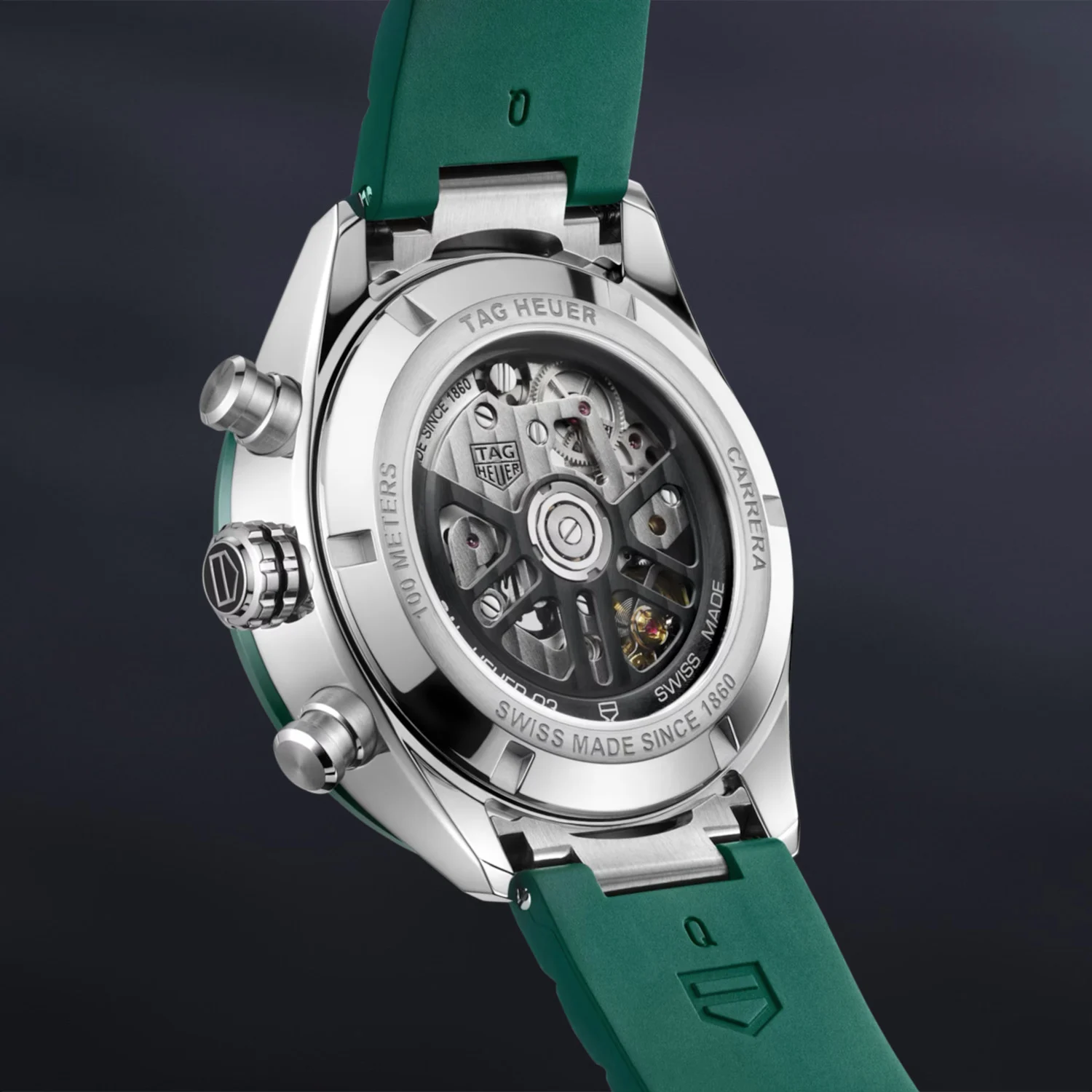 TAG Heuer Unveils The Green And Rubber Carrera Chronograph 44mm Watch