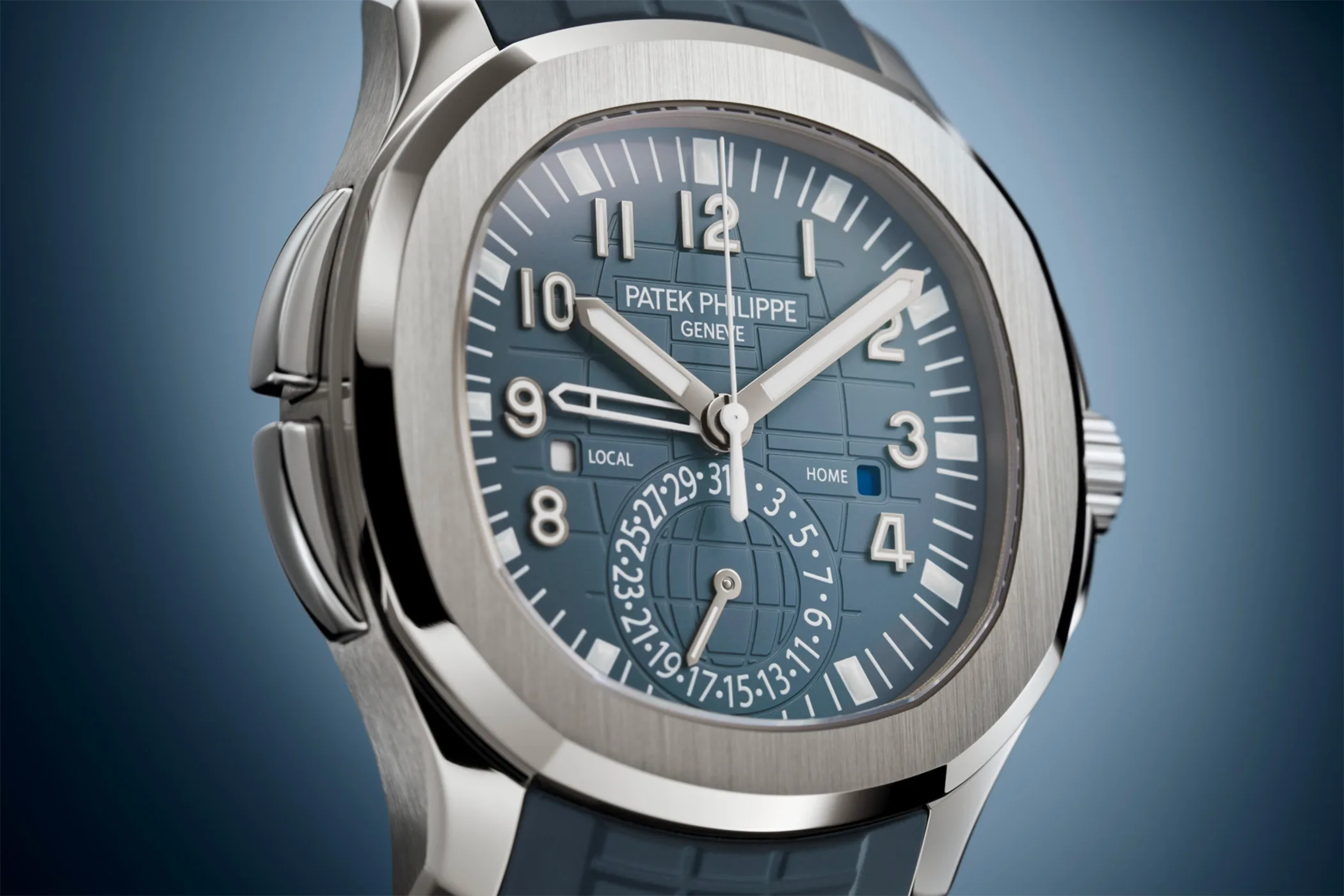 patek aquanaut travel time on wrist