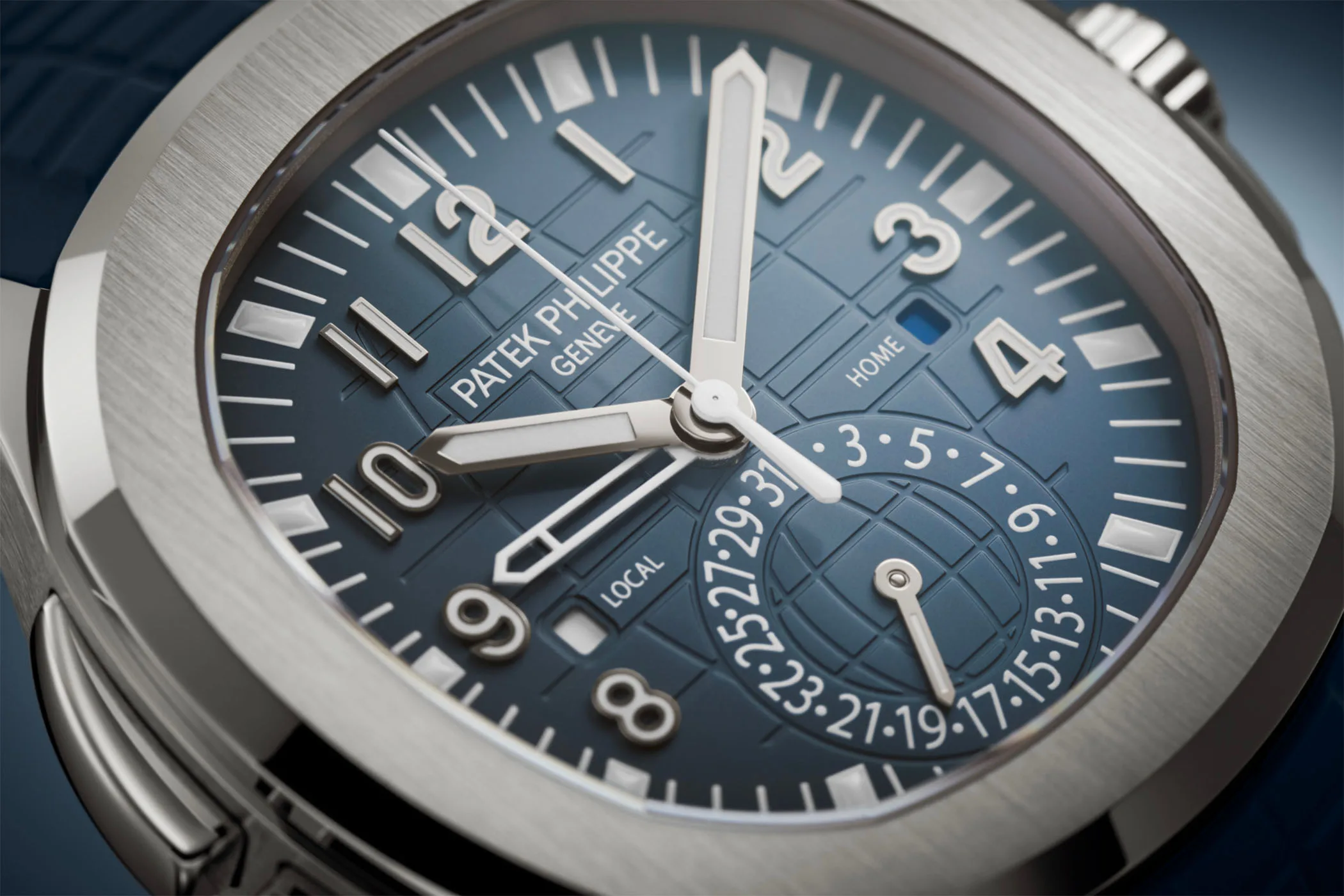 patek aquanaut travel time on wrist