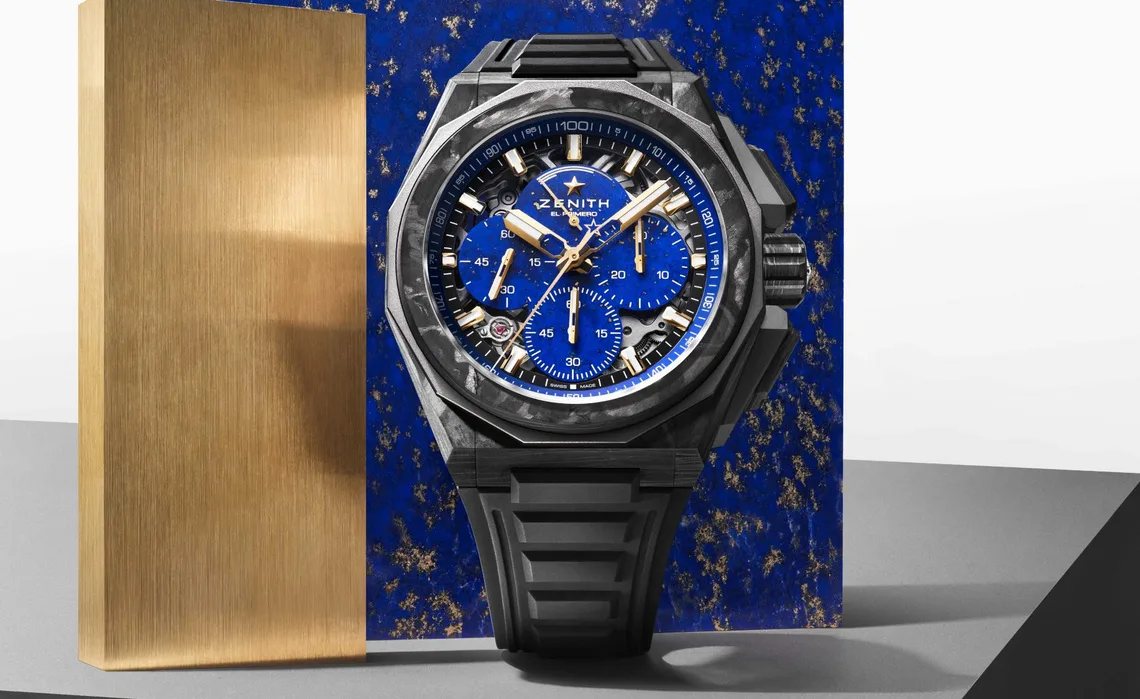 プラチナpt900トップリバーシブル　 エメラルド&ルビー Introducing: Zenith Defy Extreme Lapis Lazuli II And Ultraviolet