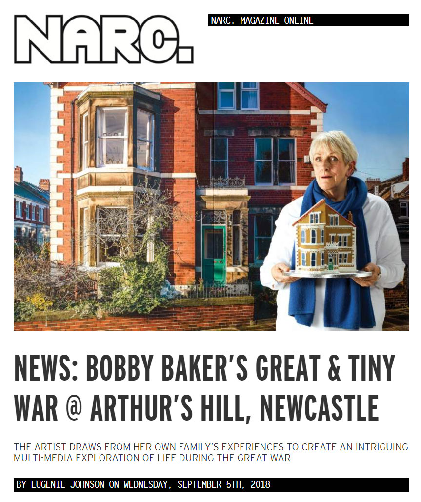 NARC. NEWS: BOBBY BAKER’S GREAT & TINY WAR @ ARTHUR’S HILL, NEWCASTLE