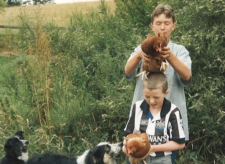 Jim and Rob as boys