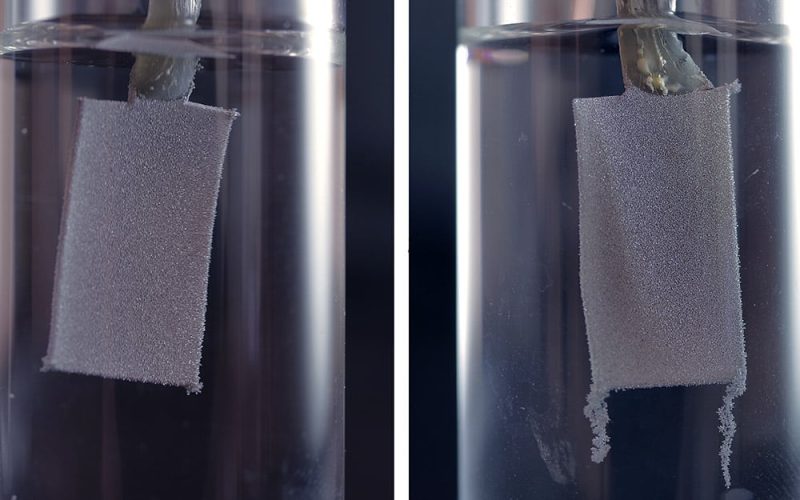 Framsteg för forskning runt batteriåtervinning_Jämförelse_elektrod_med_utan nanocellulosa