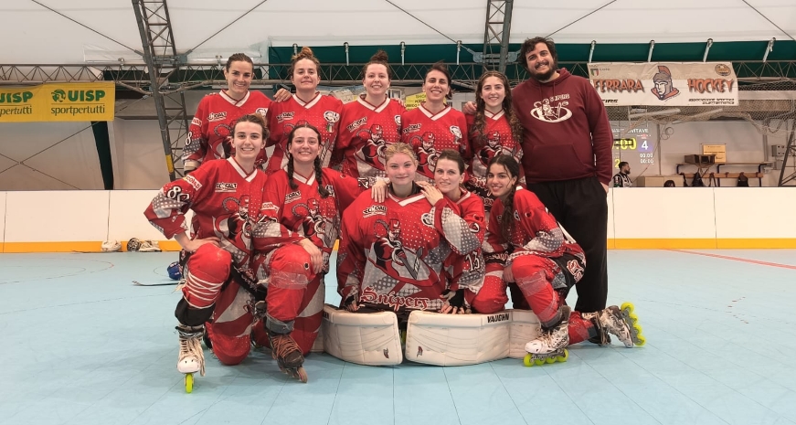 Hockey in line femminile, inarrestabili Sniperine