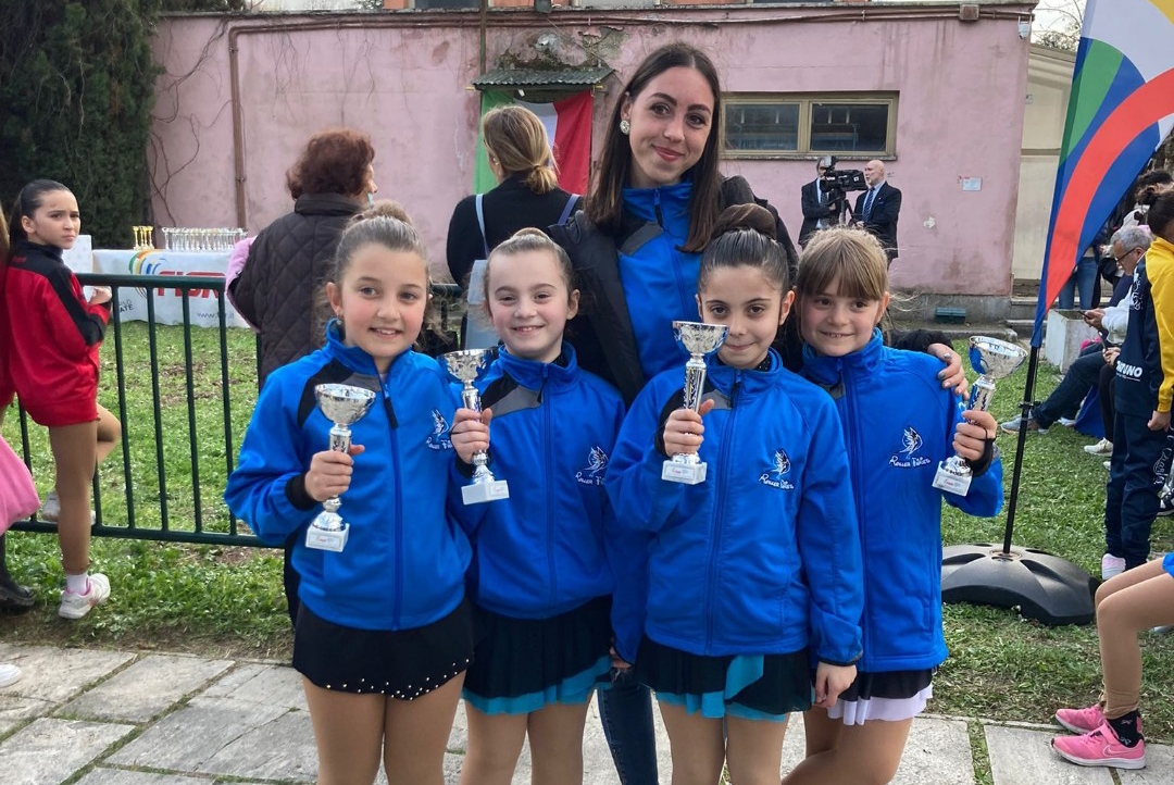 Pattinaggio artistico, le Roller Fairies della Cv Skating fanno esperienza al Trofeo Lazio