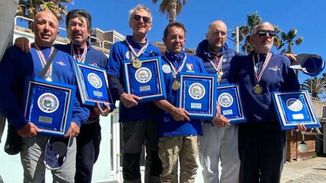 CAMPIONATO ITALIANO CANNA DA RIVA A COPPIE 2024 A CIVITAVECCHIA: VINCE PAOLO LACERENZA E MOSCETTI ANDREA DELLA LNI SPORTORNO