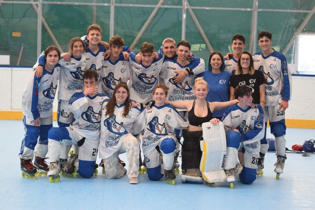 Hockey in line under 18, gli Snipers Pizzeria Red Carpet volano al primo posto in classifica