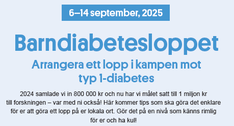 Barndiabetesloppet 6 – 14 september 2025