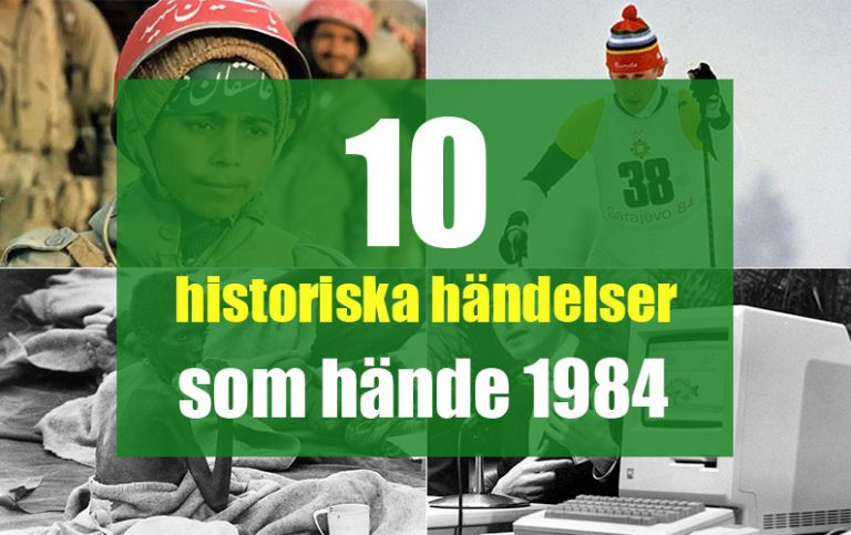 10 historiska händelser som hände 1984