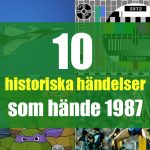 10 historiska händelser som hände 1987!